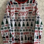 Брендовий,новорічний светр р.46-50