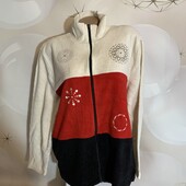Теплая флисовая кофта на молнии размер Л/ХЛ, состояние отличное