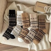 Теплі зимові шкарпетки з етнічним візерунком 37-39р