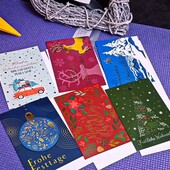 Набор рождественских открыток, 6 шт. с конвертами. Германия