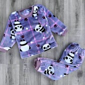 Теплюща яскрава піжамка для дівчинки