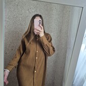 Шикарне гафроване плаття - сорочка, стан нового❤️