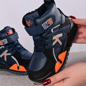 Деми ботинки на флисе для мальчика 34р.Готовимся к холодам!!!!