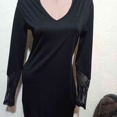 Чорна сукня L розміру,в грудях 98 см.