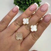 Шикарний срібний набір прикрас в позолоті