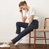 ♕ Елегантні жіночі брюки chino від Tchibo, розмір наш 44-46(38 євро)б/в