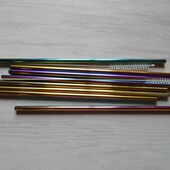 Соломинки для пиття ernesto® eds кольору веселки, багаторазові