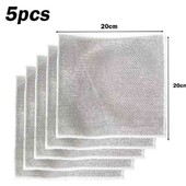 Набір металевих ганчірок-сіток для миття посуду SlaviKo вузлові серветки-скребки 5 шт.