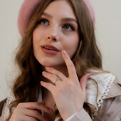 Срібна каблучка 17,5 розмір