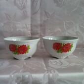 Шикарні фарфорові піали в жоржини минулих років. Багато різних лотів.