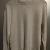 Свитер вязаный белоснежный