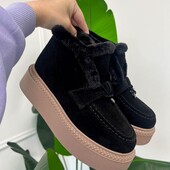 Натуральна замша!❄️Зима!❄️ Круті черевики/лофери