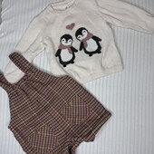 Набор из комбеза и кофты H&M на 12-18 мес подойдет
