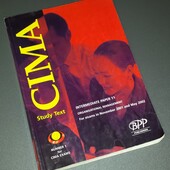 CIMA study text intermediate paper 11 organizational management for exams in November 2001 and May
