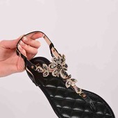 НовинкаЖіночі Босоніжки, в'єтнамки з камінцями