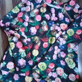 Свитшот цветочный принт стеганный