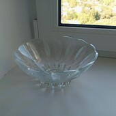 Ваза для фруктів, товстостіне важке скло