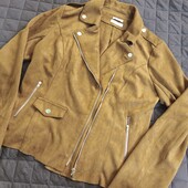 XL вітровка косуха штучна замша кемел