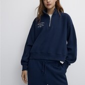 Теплий трендовий укорочений світшот від Primark, розмір 12/14. 60% бавовна. Новий. Фото 1 приклад.