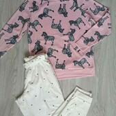 Primark + Dunnes stores брендовый теплый пижамный комплект размер евро 34/36