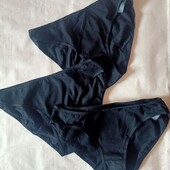 3 шт!!! Бавовняні трусики сліпи чорного кольору ХS. женские трусы 8773