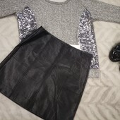 Юбка из экокожи р. М