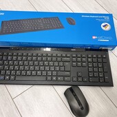 Клавіатура та миша Комплект бездротовий Rapoo 8210M Black, новий стан