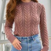 Женский теплый вязаный свитер оверсайз разные цвета новинки сезона