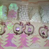 Набір сніжинок і наместин, 605шт