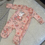 Теплий флісовий чоловічок Peppa Pig 3-6міс