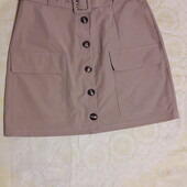Спідниця на гудзиках з поясом