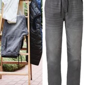 Качественные, стрейчевые джинсы джогеры, livergy , германия, р. наш 54, серые