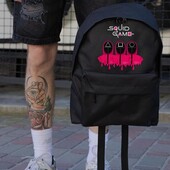 Хітовий шкільний рюкзак гра кальмара з принтом Squid Game 19 літрів