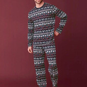 Арт.1076 піжама чоловіча/комплект для дому новорічна тематика livergy євро розмір XL 56/58.