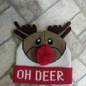 Шапка дитяча на 5-8 років.