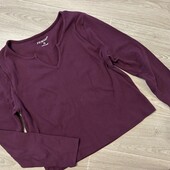 Лонгслів в рубчик, р.14/16 в гарному стані