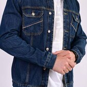 Чоловіча підліткова джинсова котонова куртка.