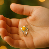 Дитяча срібна каблучка Сонечко