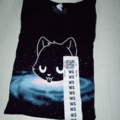 Жіноча футболка з котиком та сузір'ям