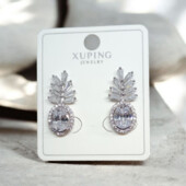 Сережки 'Xuping' Фіаніт (Родій) 058830