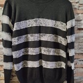 Кофта с ажурными вставками р.С-М