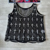 Майка сетка с крестами