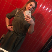 Сукня-сорочка, віскоза 100 % оливкова, з поясом