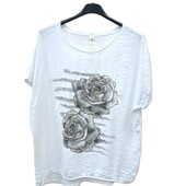 Натуральная блуза , футболка, хлопок, италия, р. оверсайз, наш 48-54