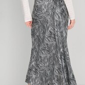 Сатінова прінтована спідниця р.хл