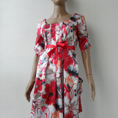 Стильне яскраве плаття в червоних тонах 42-48 розміри (36-42 євророзміри)