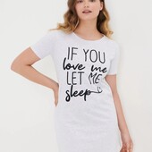 Подовжена футболка/домашнє плаття від Sinsay.розмір S,колір:світло-сірий