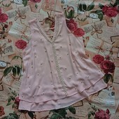 Тм Melya Melody! Красива жіноча блуза в кольорі пудра в хорошому стані, розмір 44/46