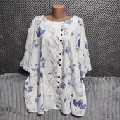 Симпатичная блузка на пышные формы, р.4XL/5XL
