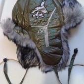 Тёпленькая детская шапка-ушанка 58р